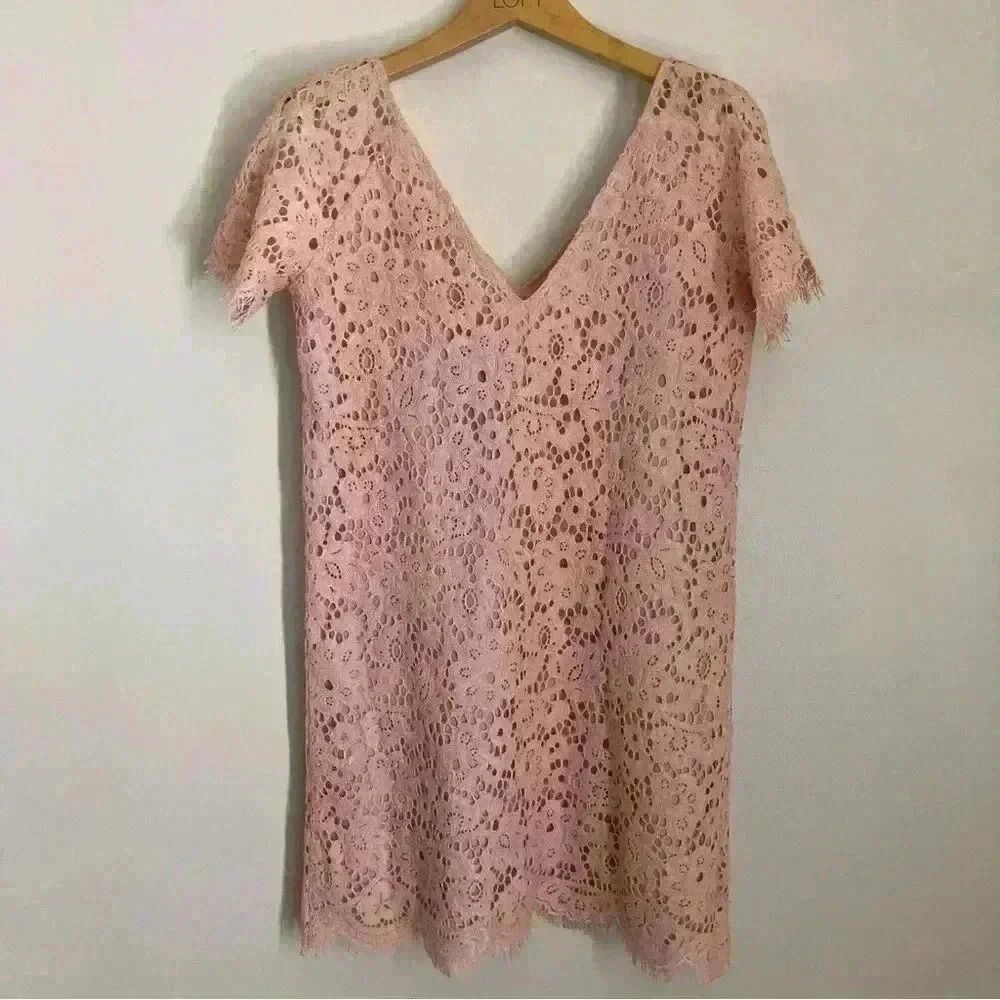 BB Dakota Women's Small Pink Lemonade Lace Dress NEW